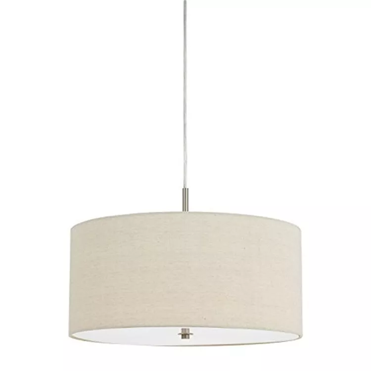Cal Lighting Linen Drum Pendant Light8.5"