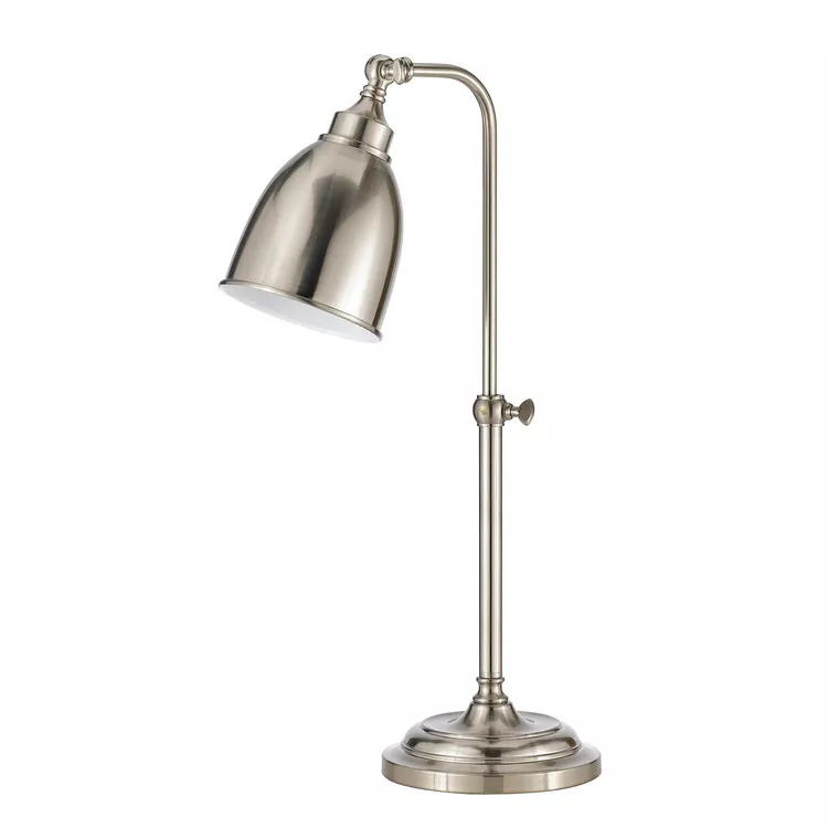 Cal Lighting Metal Table Lamp25" Brushed Steel