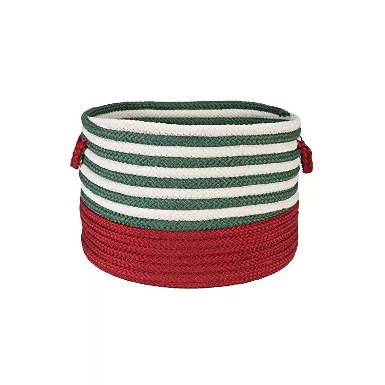 Candy Swirl Storage Red & Green 18"x12"