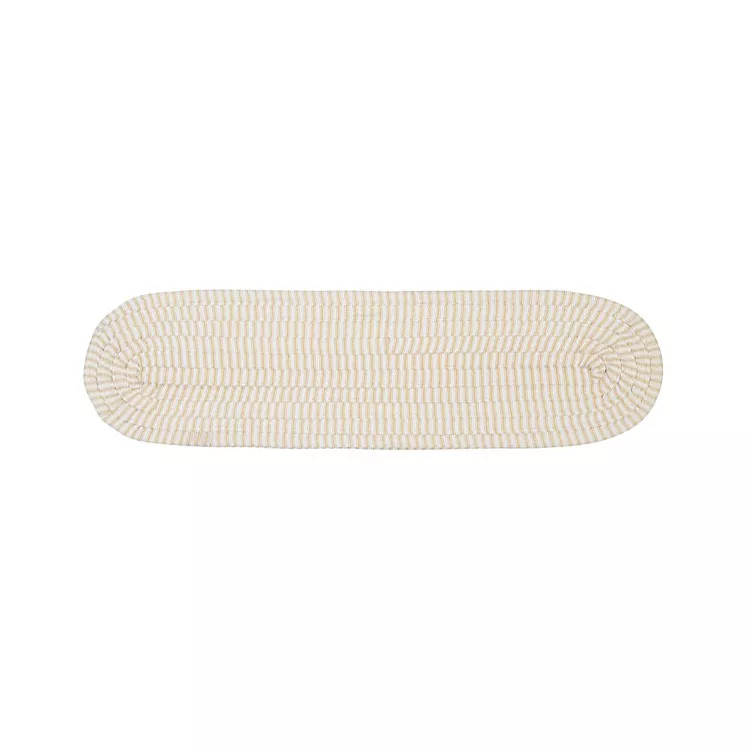 Canvas Ticking Stripe Stair Treads - Rectangular, Soft Colors, 6x10 - Colonial Mills