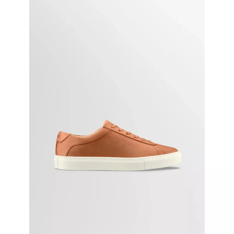 Capri Leather Sneaker in Castagna Wide fit