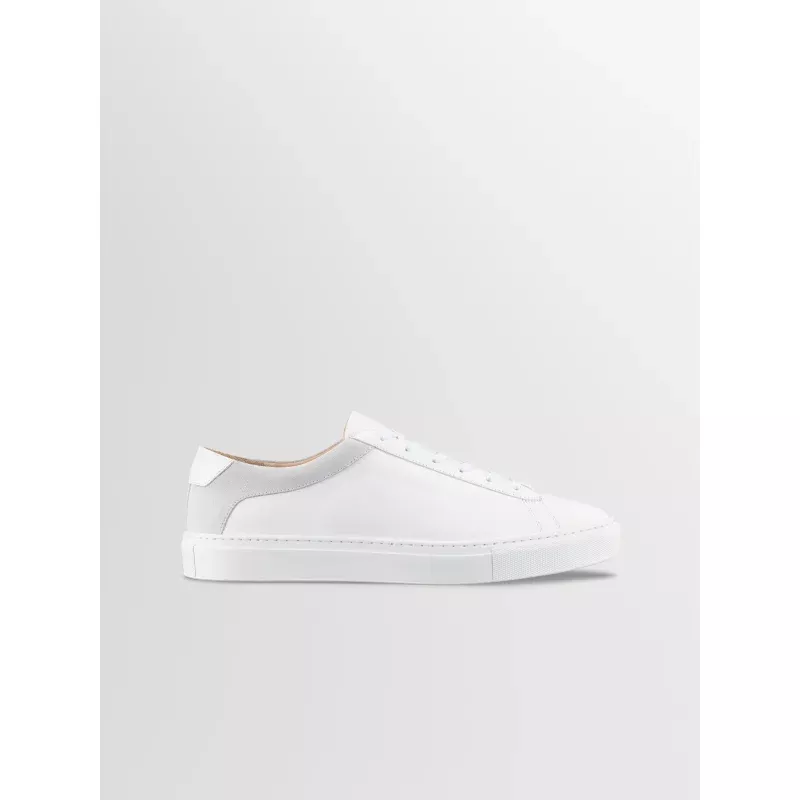 Capri Leather & Suede Sneaker in Avorio