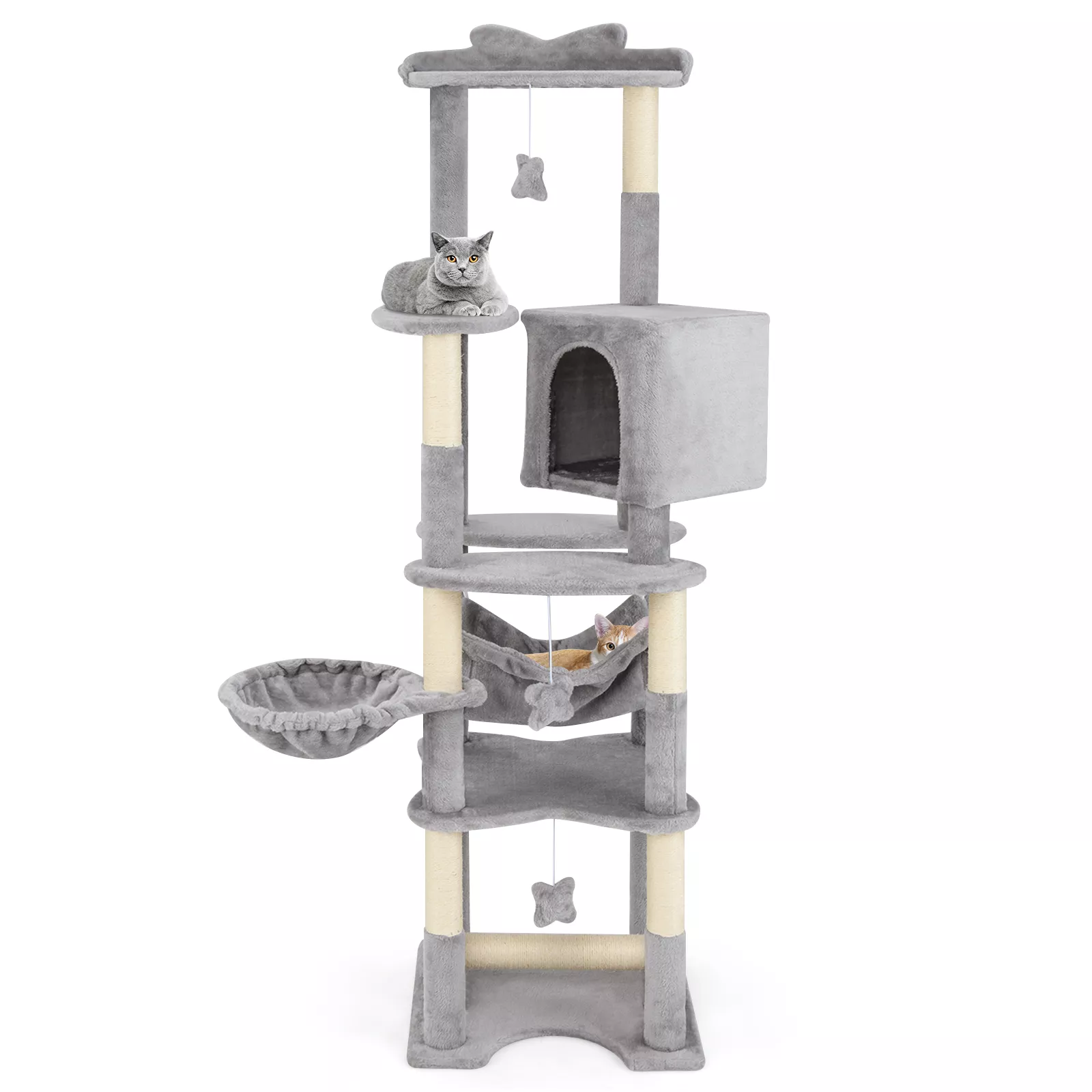Cat Tower for Indoor Cats – Multi-Level Tree with Comfy Perch & Cozy Condo