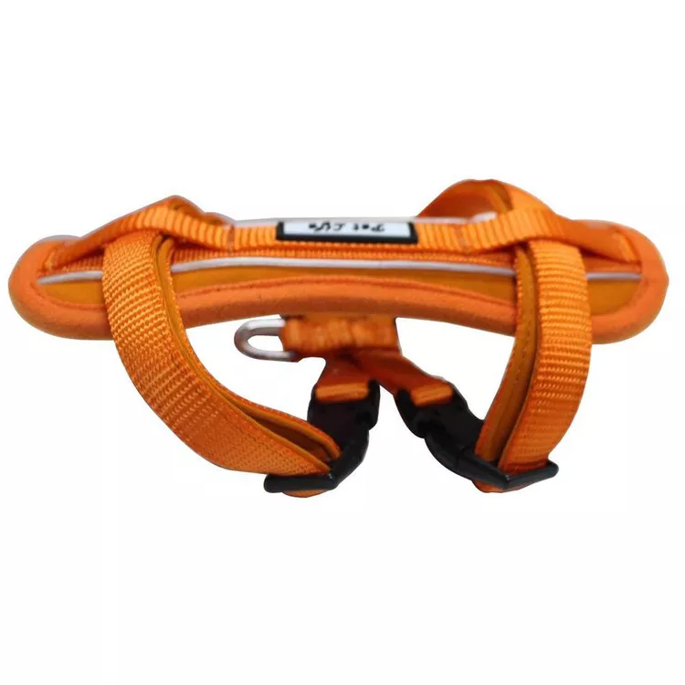 Chest Compression Adjustable Reflective Dog Harness with Easy Pull Design - Pet Life
