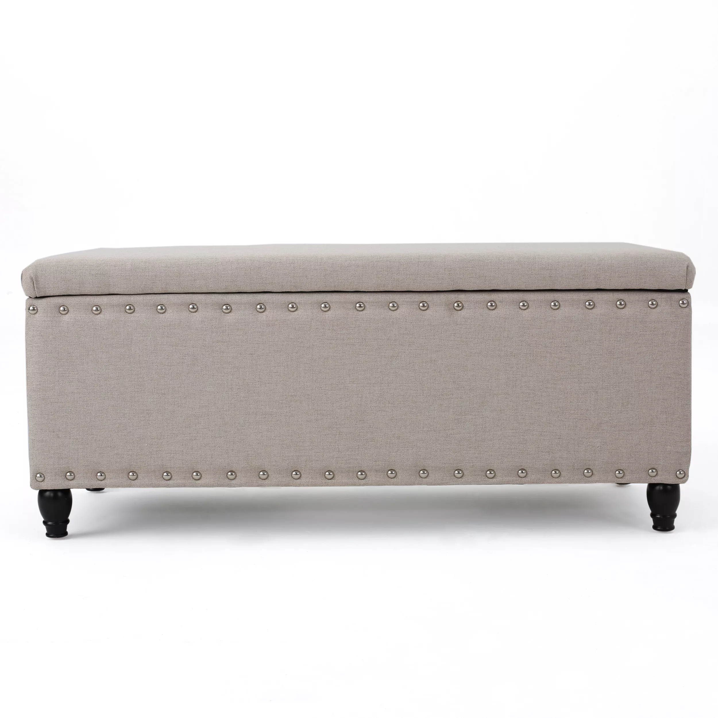 Christopher Knight Home Alize Contemporary Studded Fabric Upholstered Storage Ottoman