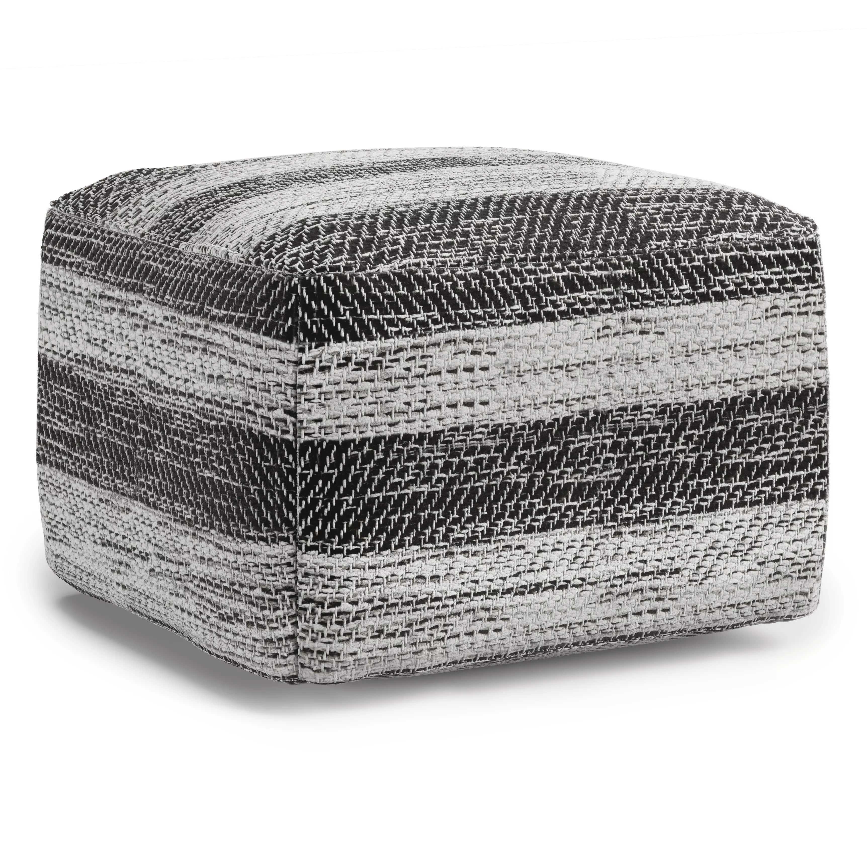 Clay Square Pouf