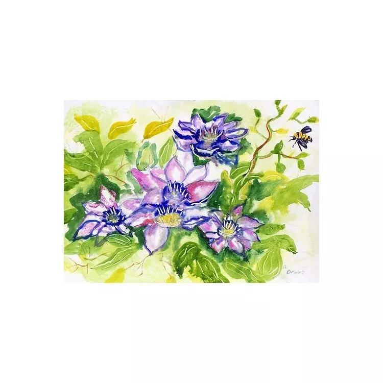 Clematis Door Mat 18x26