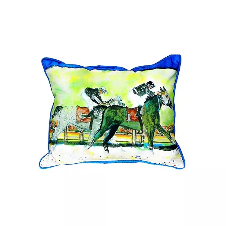 Close Race Extra Large Zippered Pillow 20x24