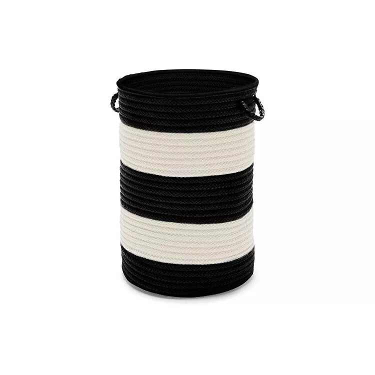 Color Block - Black/White 16"x16"x24" hamper