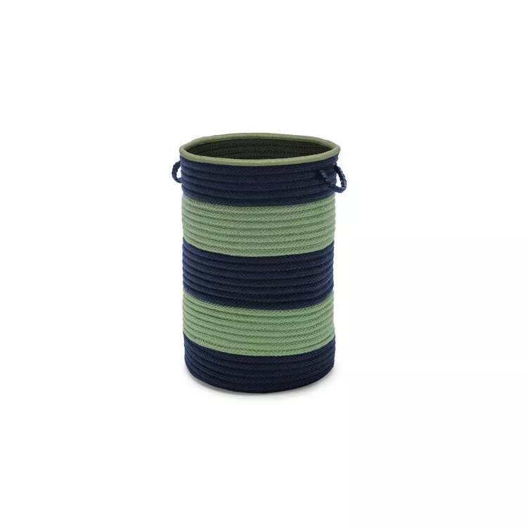 Color Block Navy/Green 16x24 Hamper