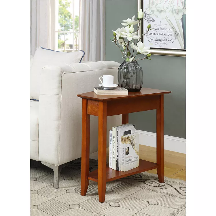 Convenience Concepts American Heritage Wedge End Table with Shelf