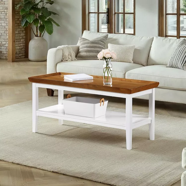 Convenience Concepts Ledgewood Coffee Table with Shelf