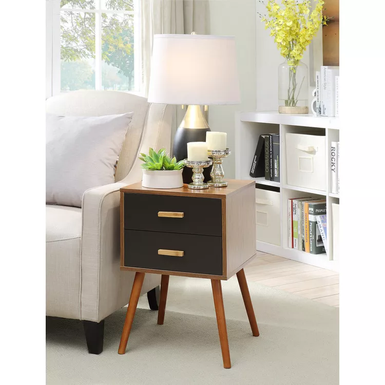 Convenience Concepts Oslo Java 2 Drawer End Table