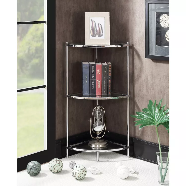 Convenience Concepts Royal Crest 4 Tier Corner Shelf