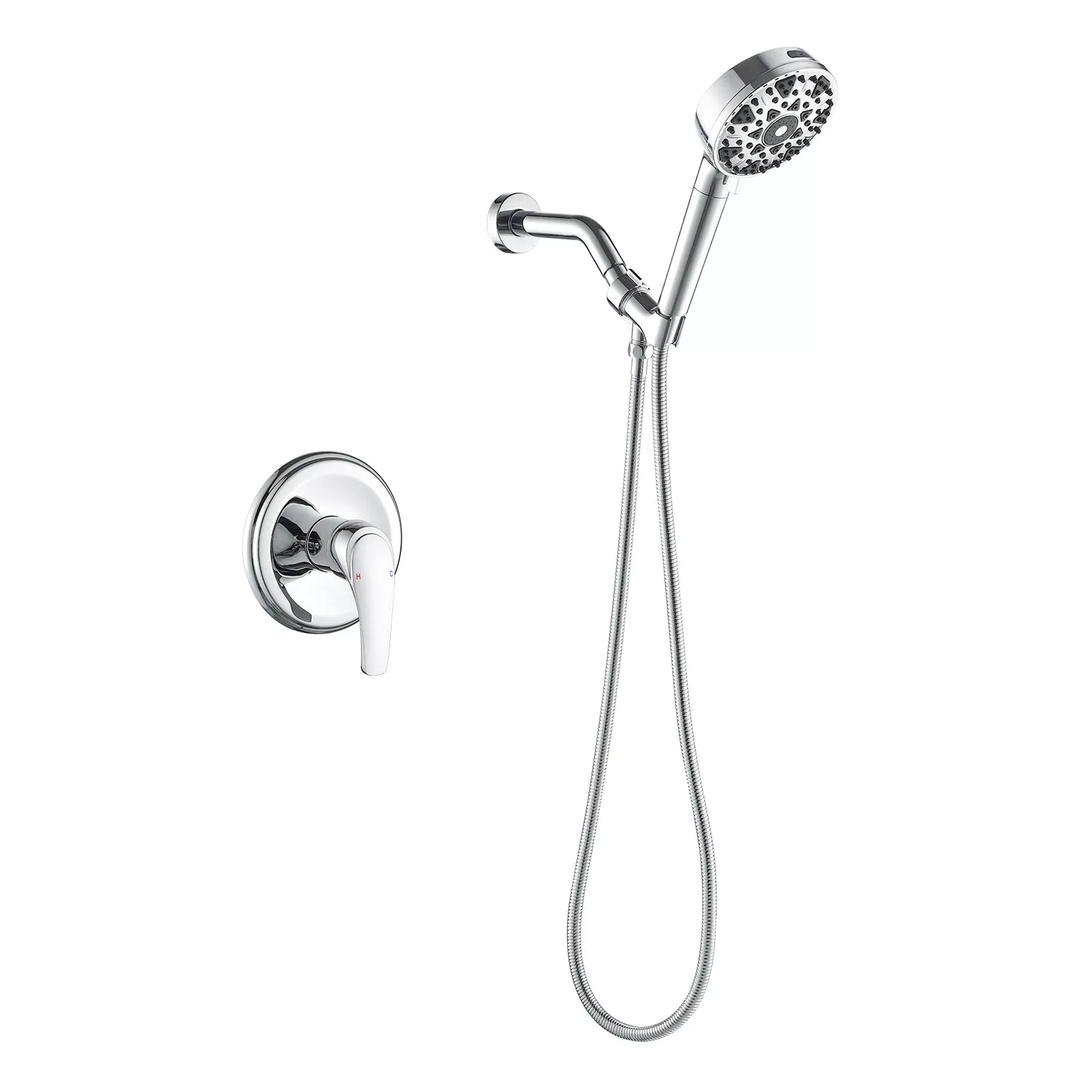 Copper Pressure Balance Shower Set with 7-Function Filter Handheld