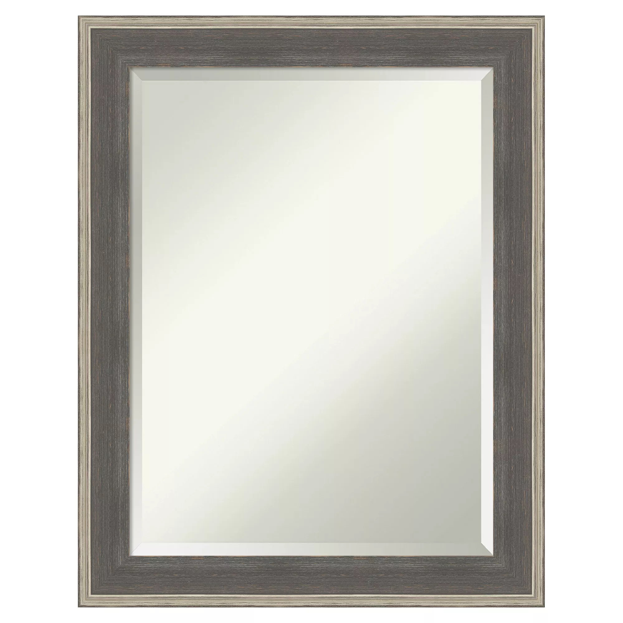 Cottage Beveled Wood Framed Wall Mirror