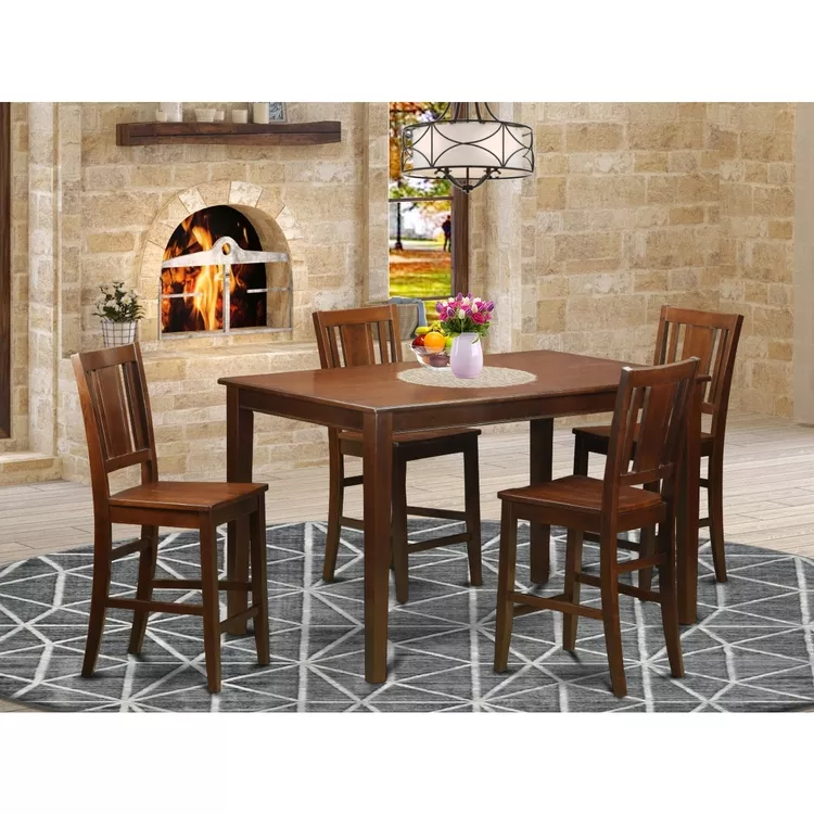 Counter Height Dining Set - Table & Chairs for 4-6