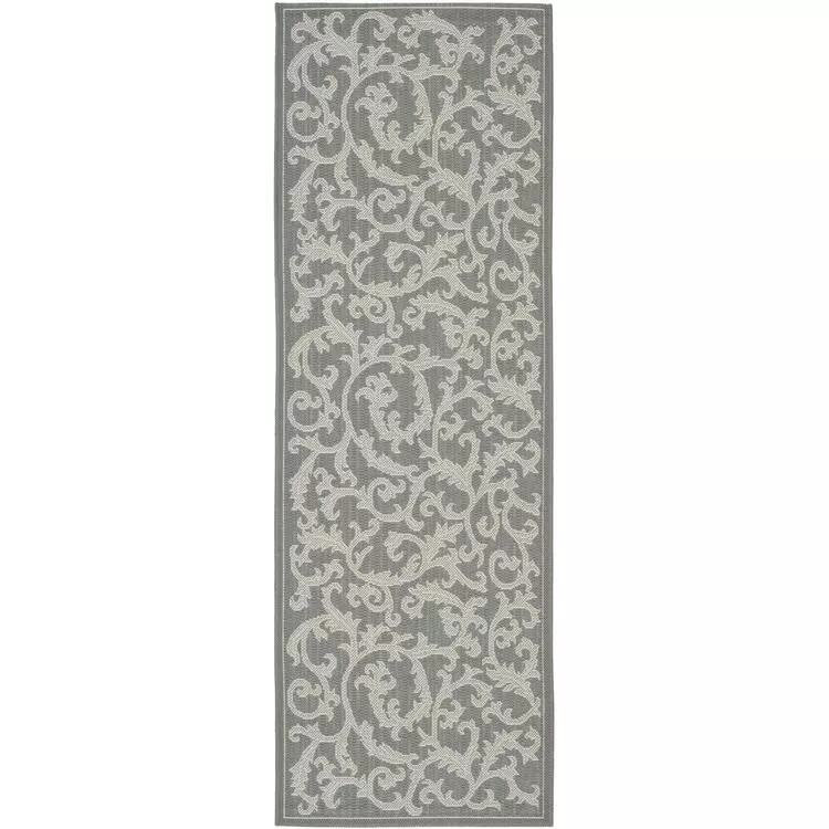 Courtyard Anthracite/Light Grey Large Rectangle Rug