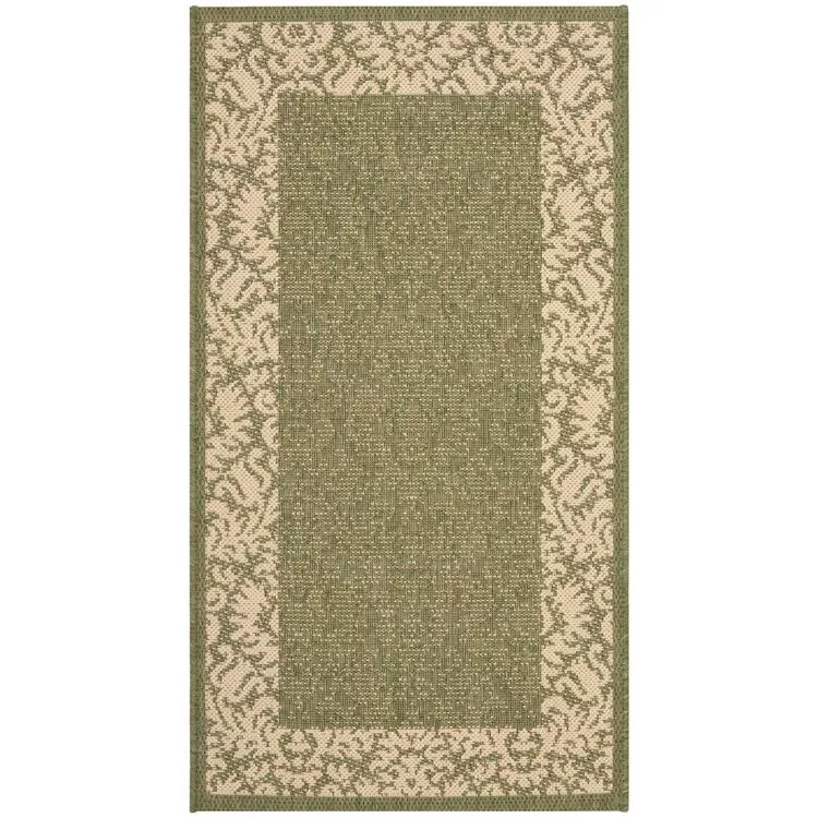 Courtyard Black/Sand Square Rug