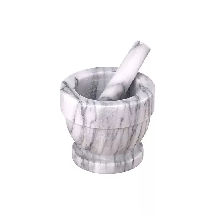 Creative Home Mortar and Pestle Set - White 5.25"