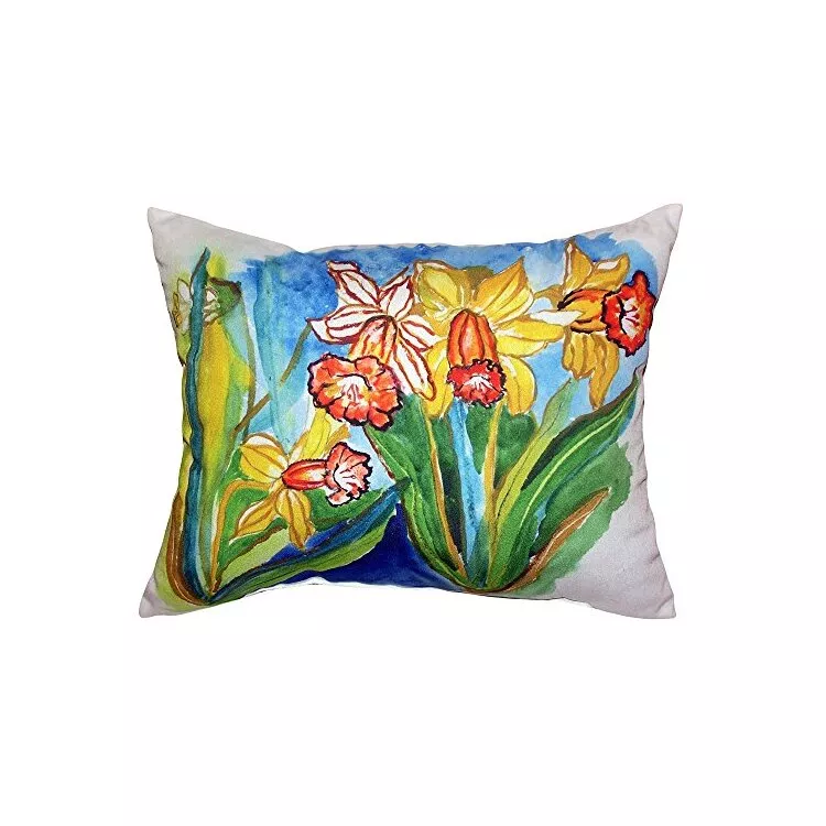 Daffodils Small Indoor/Outdoor Pillow 11x14