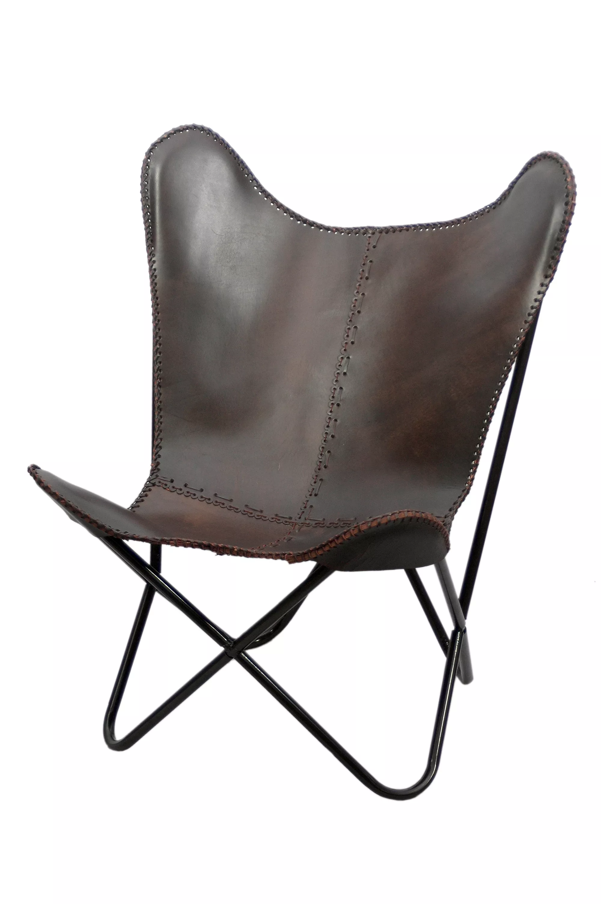 Dark Brown Handmade Butterfly Chair