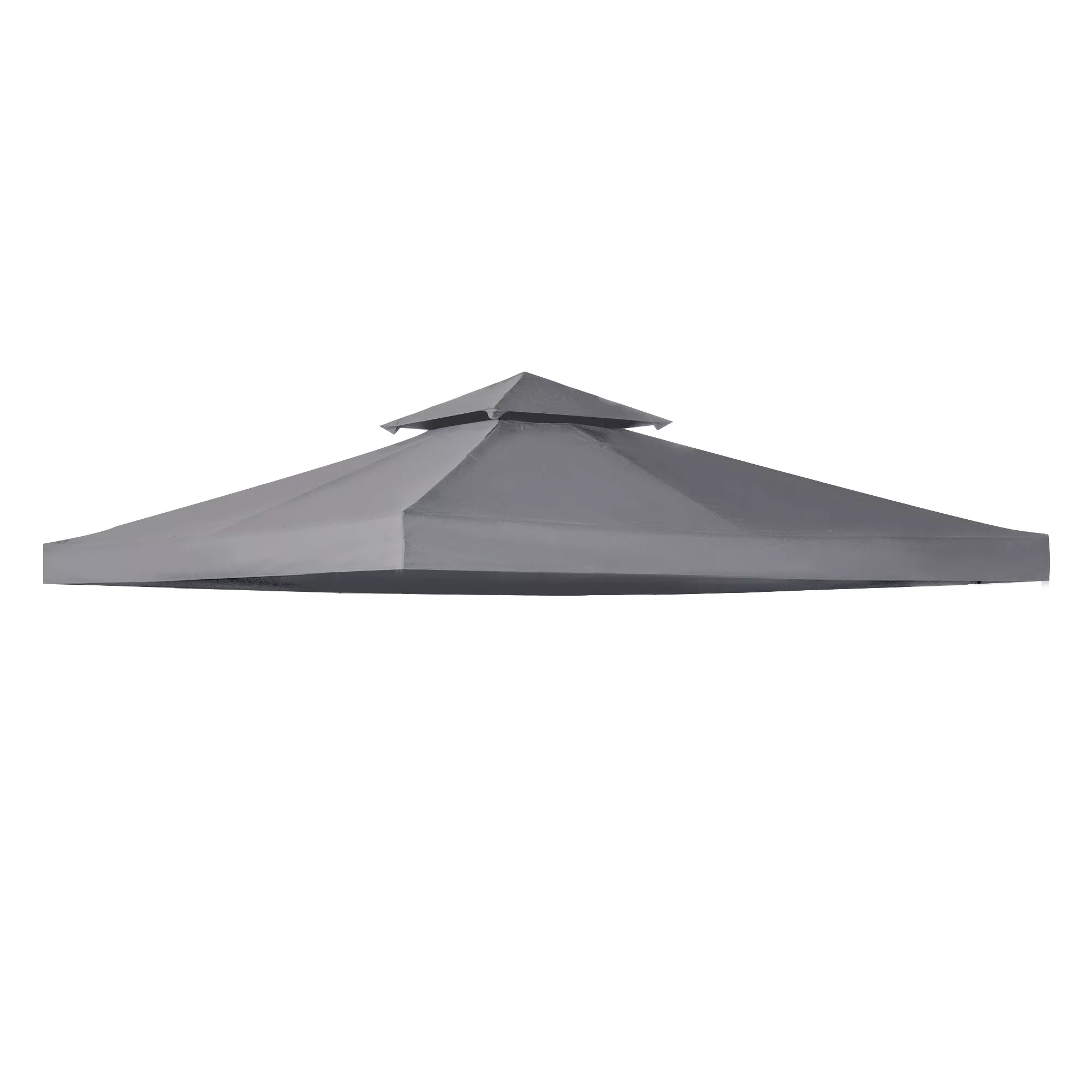 Dark Gray Canopy: 10'x10' 2-Tier Gazebo Replacement Top