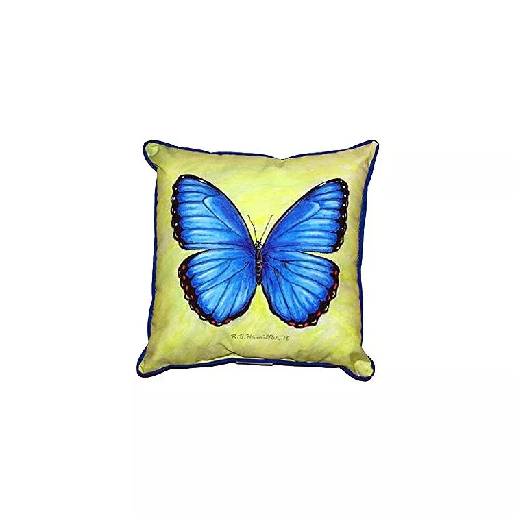 Dick's Blue Morpho Small Indoor/Outdoor Pillow 12x12