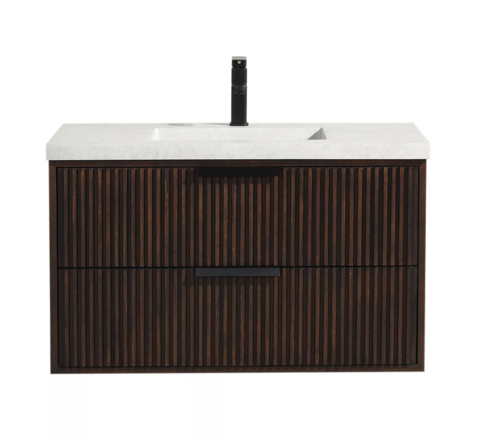 Diego 36" Floating Bathroom Vanity Walnut