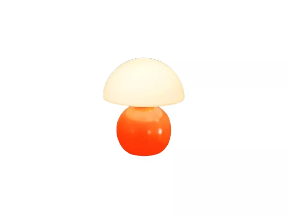 Dimmable LED Modern Mushroom Lamp For Bedroom Bedside Dorm Orange