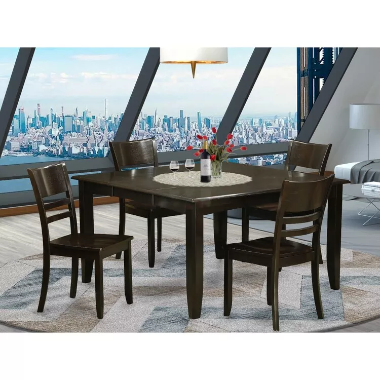 Dining Room Set-Dinette Table With Leaf And Dinette Chairs