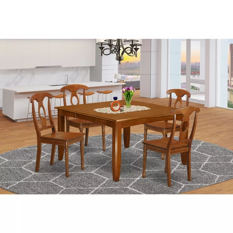 Dining Room Set-Table With Leaf And Dinette Chairs