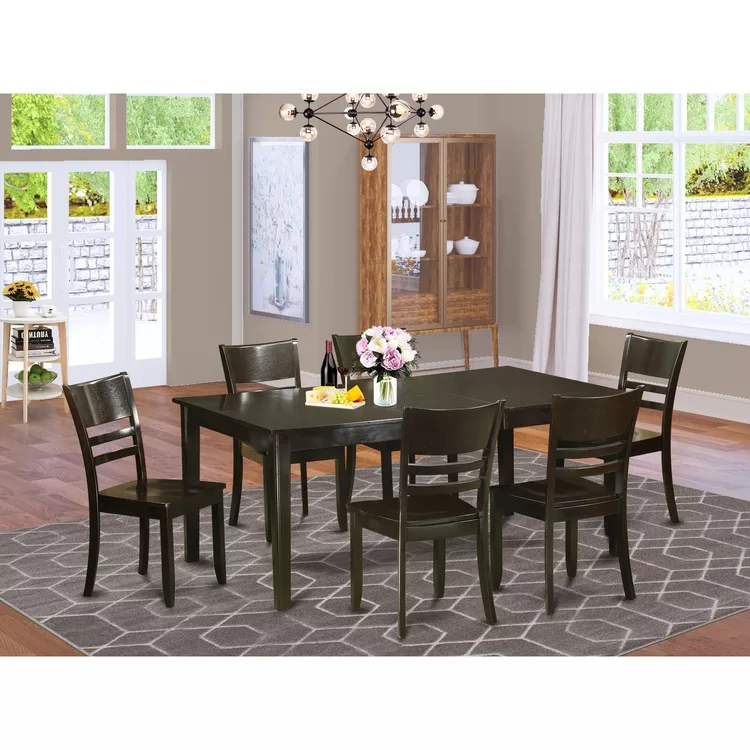 Dining Set for 6 - Rectangle Table & Chairs