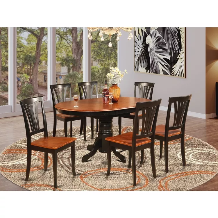 Dining Table Set with 6 Chairs - Kitchen Dinette Set