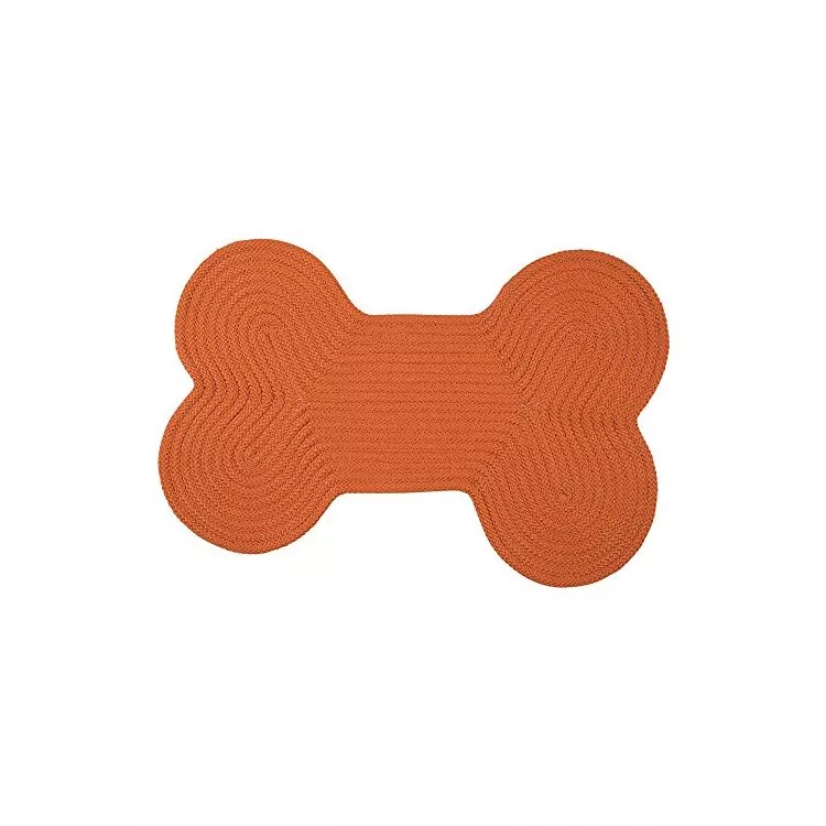 Dog Bone Solid - Orange 18"x30"