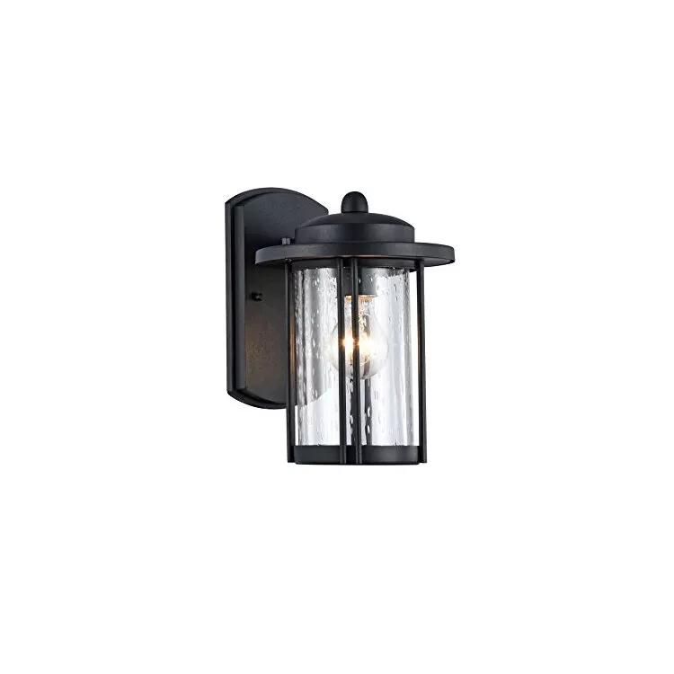 Dolan Transitional 1 Light Black Outdoor Wall Sconce 11" Height