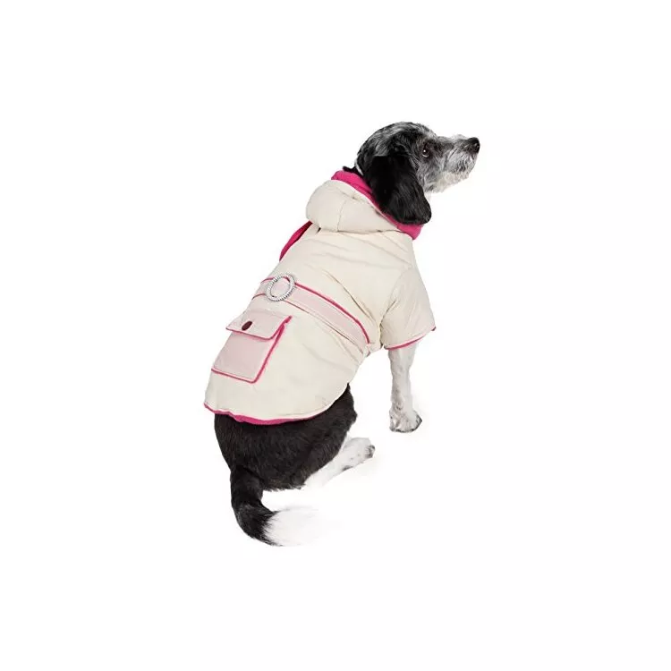 Double-Toned Pet Jacket with Reflective Stripes for Safety and Style