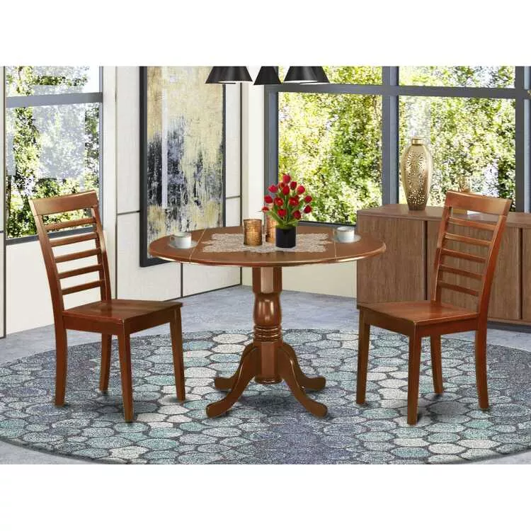 Dropleaf Dining Set - Kitchen Table & Chairs for 4