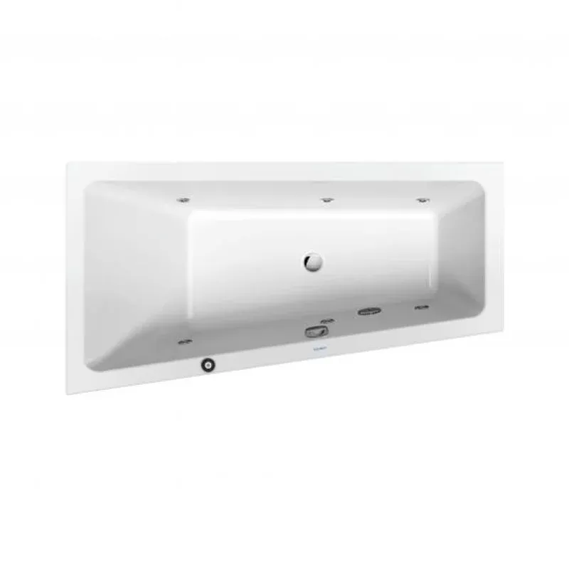 Duravit No.1 corner whirlbath with jet system, built-in