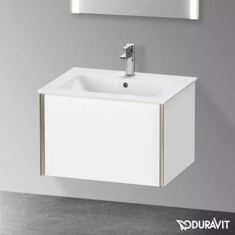 Duravit XViu vanity unit with 1 pull-out compartment, with interior system in maple