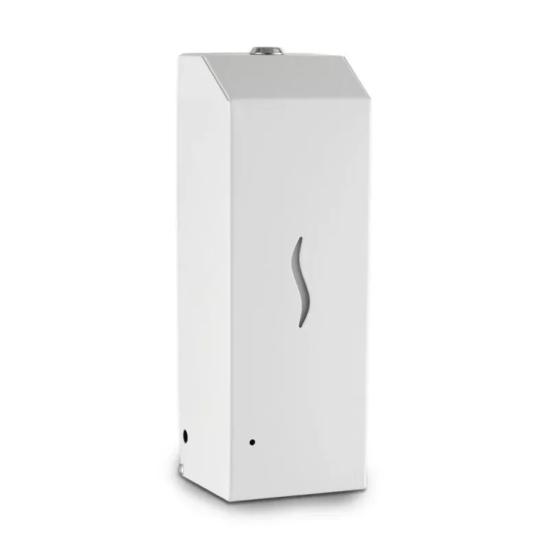 ECOLINE Brushed Stainless Automatic 1L Liquid Soap Dispenser - White