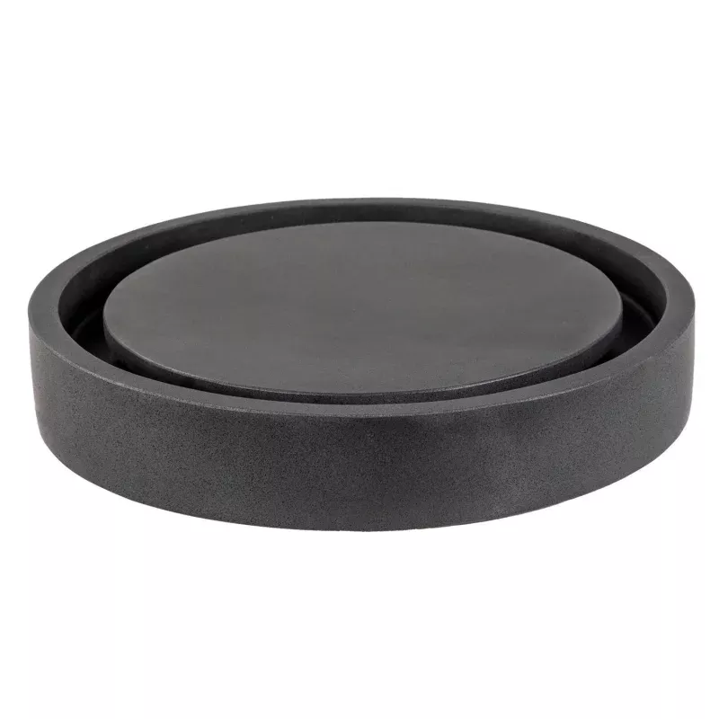 Eden Bath Round Infinity Pool Sink - Lava Stone