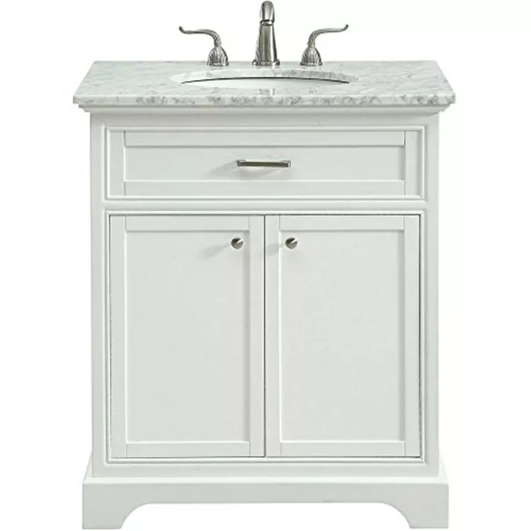 Elegant Decor 30 In. Single Bathroom Vanity Set In White
