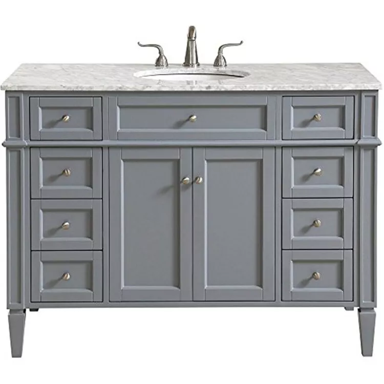 Elegant Decor 48 In. Single Bathroom Vanity Set In Grey