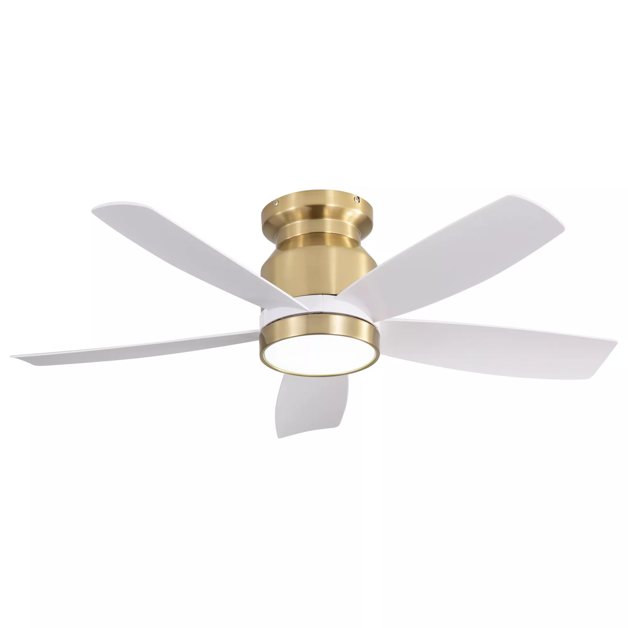 ELEMENT ACE 42 Inch Flush Mount Ceiling Fan with Dimmable LED Light and Remote Control