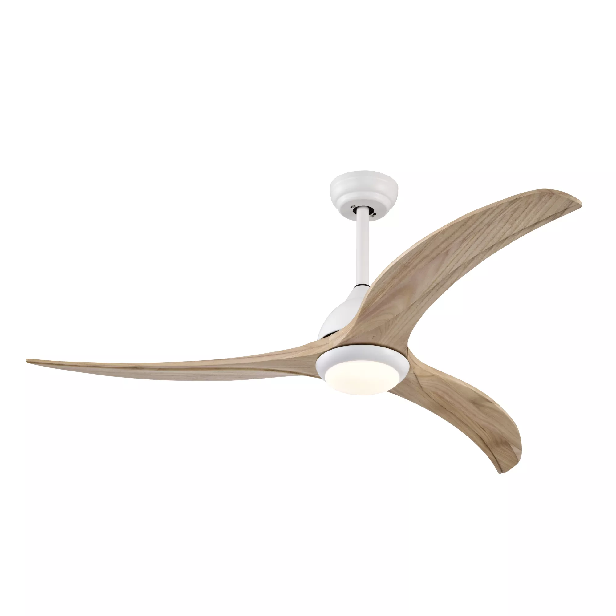 ELEMENT ACE 52-Inch Solid Wood Blade Ceiling Fan with Light Kit and Remote Control for Indoor Outdoor Use