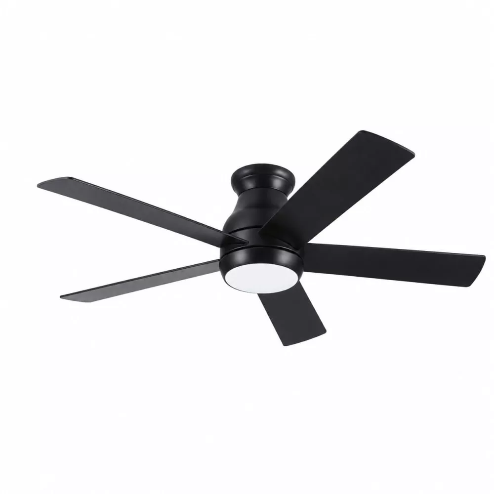 ELEMENT ACE Low Profile Ceiling Fan with Dimmable LED Light, Remote Control, Reversible Energy Efficient DC Motor