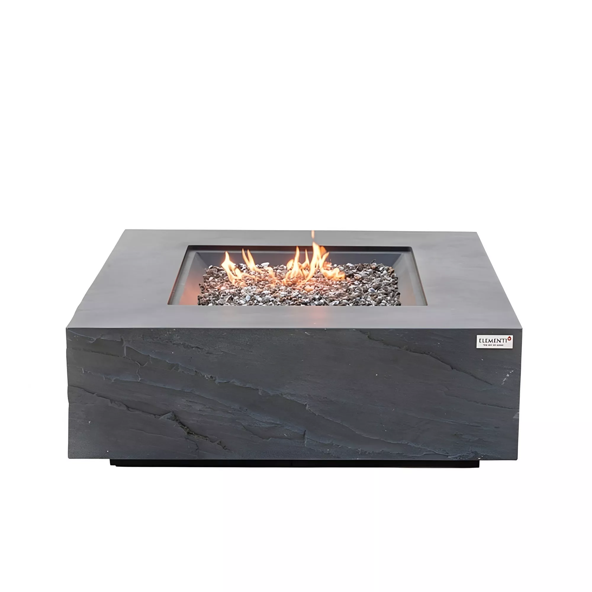 Elementi Capertee Concrete Patio Outdoor Propane Fire Pit Table