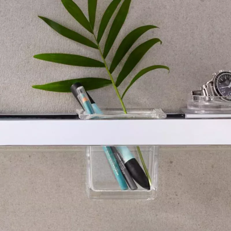 Emco Liaison glass bowl for rail square flat for rail