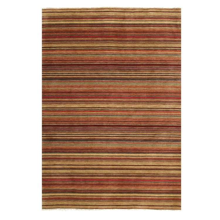 EORC Multicolored Handmade Wool Transitional Lori Toni Rug, 4' x 6'